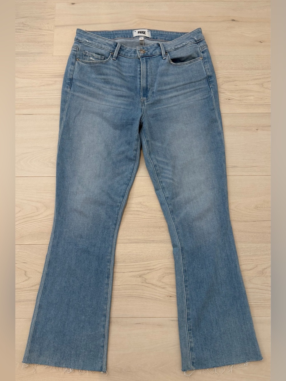 PAIGE Colette Crop Flare Jeans in Blue